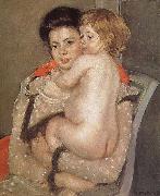 Mary Cassatt, The girl holding the baby